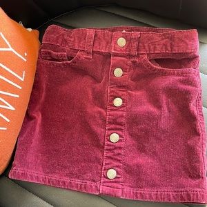 Cat & Jack Burgundy Cordoroy Skirt Size 4T
